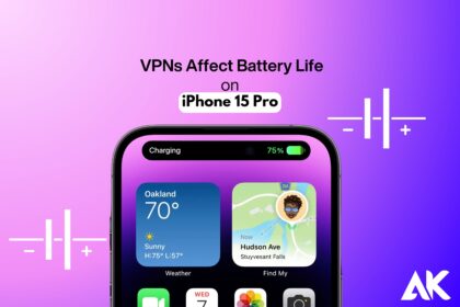 Do VPNs affect battery life on iPhone 15 Pro?