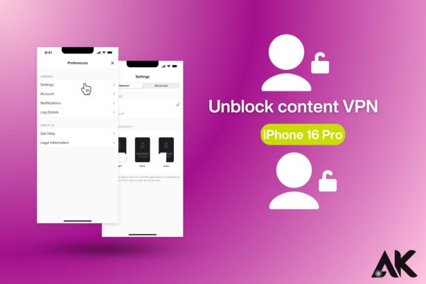 Unblock content VPN iPhone 16 Pro