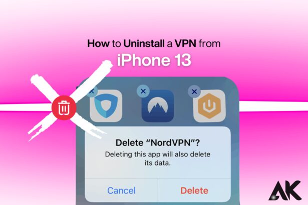 How to Uninstall a VPN from iPhone 13