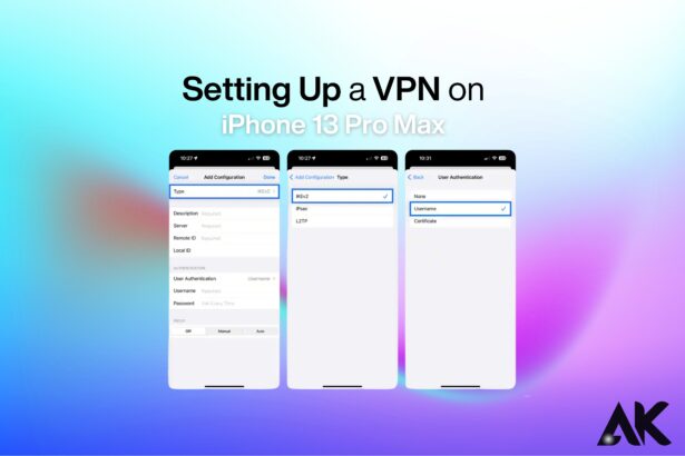 Step-by-step guide to setting up a VPN on iPhone 13 Pro Max