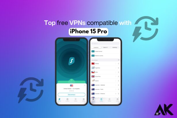 Top free VPNs compatible with iPhone 15 Pro