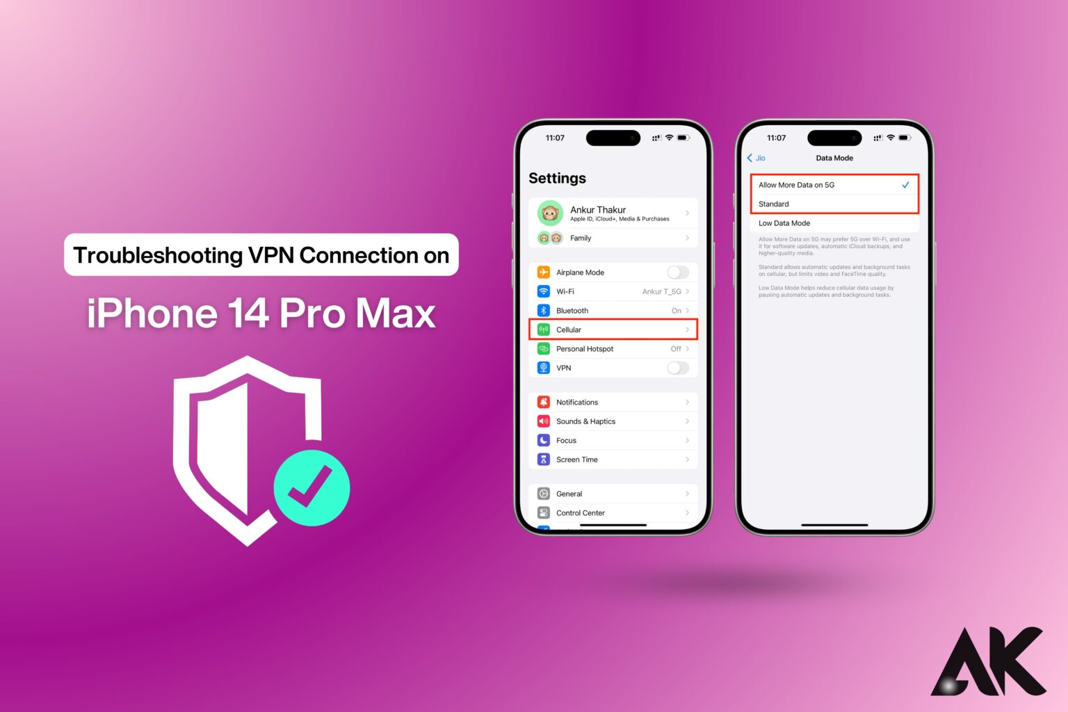 Troubleshooting VPN connection issues on iPhone 14 Pro Max