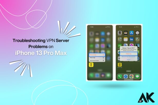 Troubleshooting VPN connection issues on iPhone 13 Pro Max