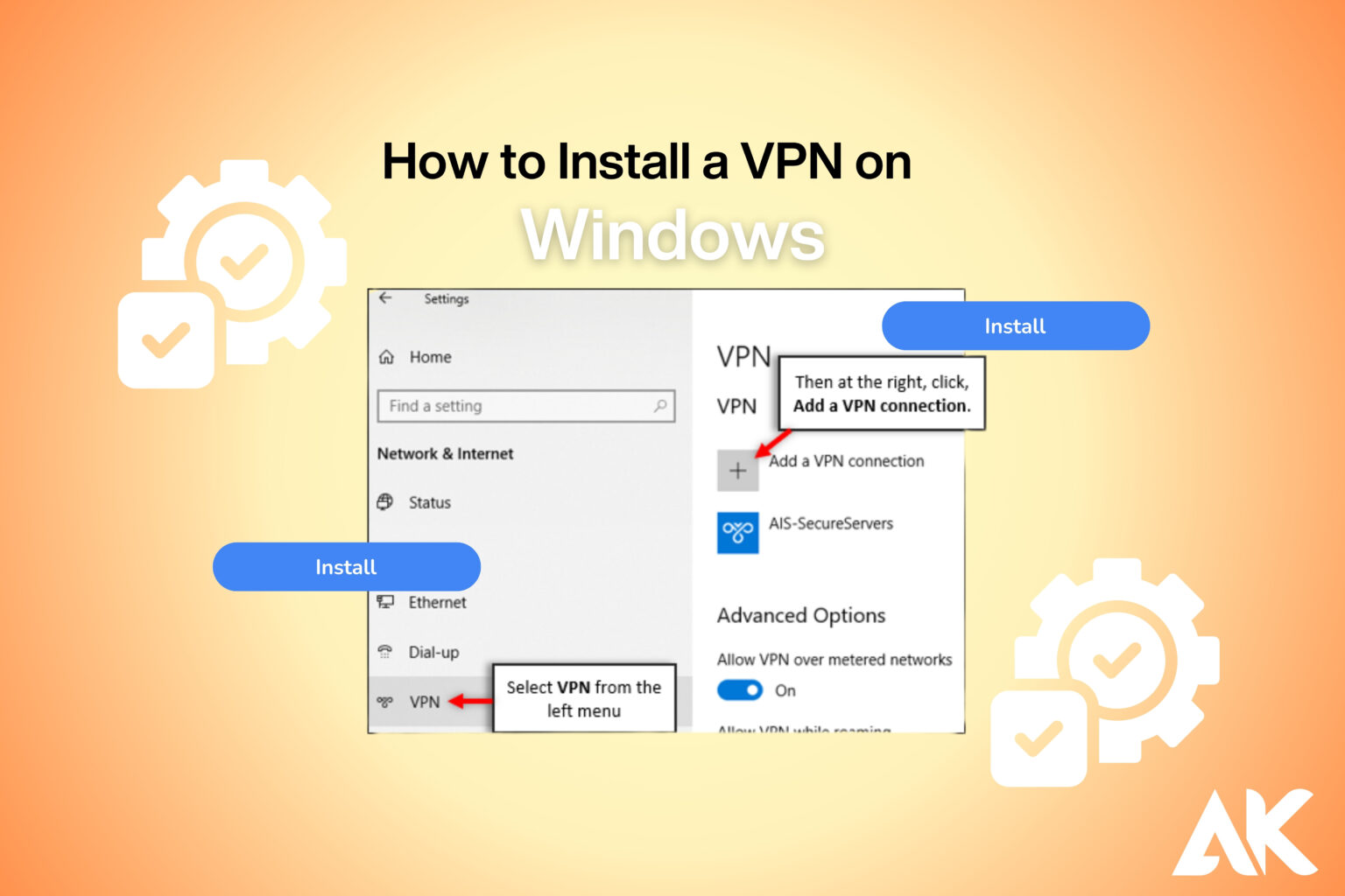 How to install a VPN on Windows?