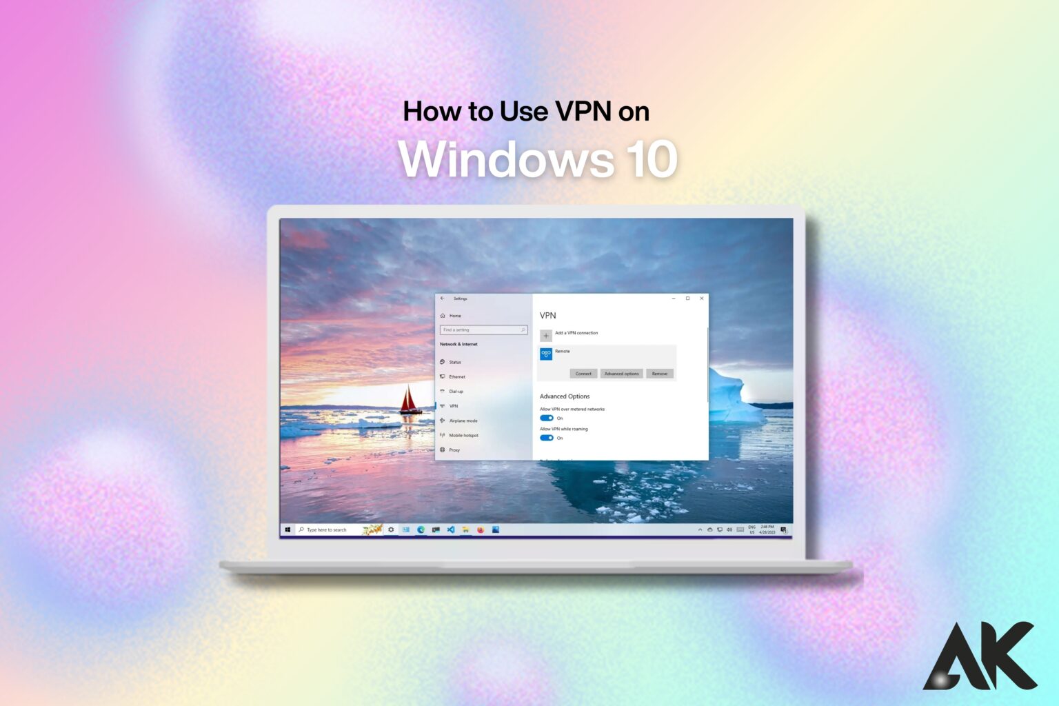 How to use VPN on Windows 10