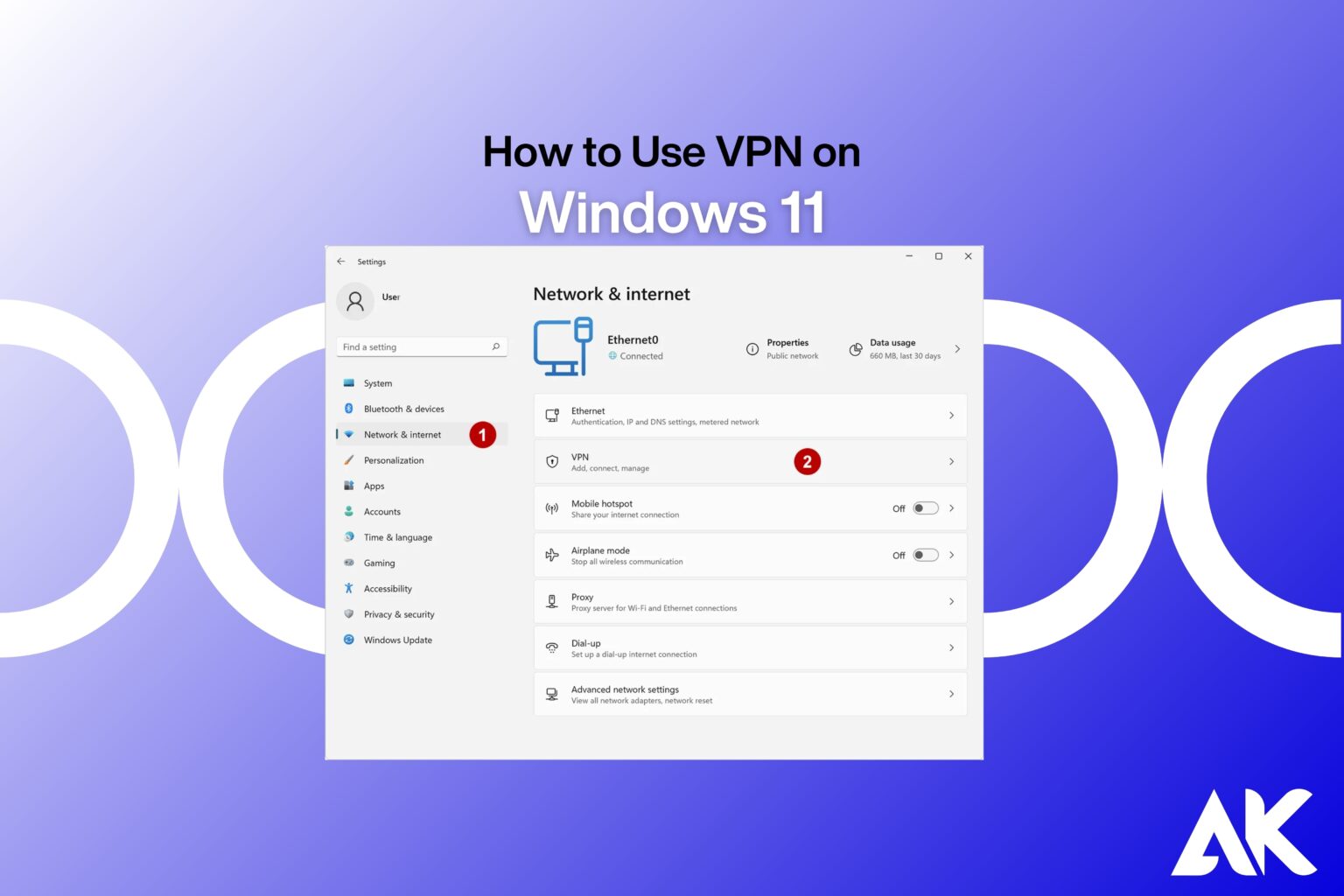 How to use VPN on Windows 11